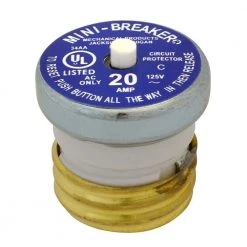 20 Amp Plug Type Circuit Breaker by Cooper Bussmann