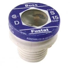 S Series 15 Amp Plug Fuses (2-Pack) by Cooper Bussmann