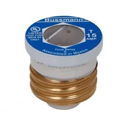 15 Amp T Style Plug Fuse (4-Pack) by Cooper Bussmann