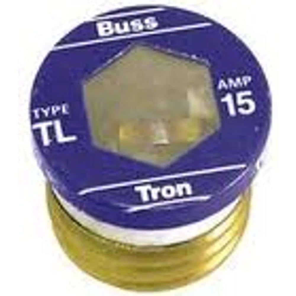 TL Style 15 Amp Plug Fuse (4-Pack) by Cooper Bussmann 1 TL Style 15 Amp Plug Fuse (4-Pack) by Cooper Bussmann