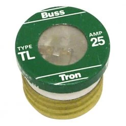 25 Amp TL Style Plug Fuse (4-Pack) by Cooper Bussmann