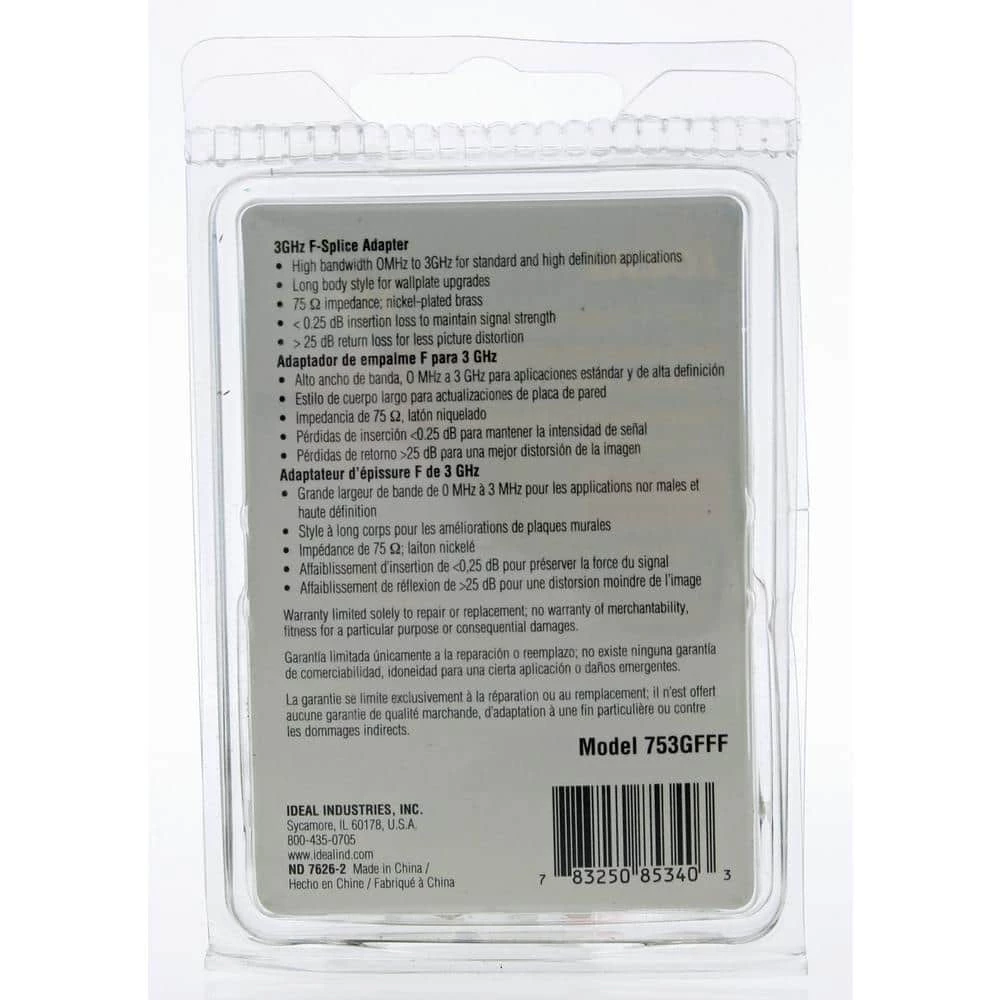 3 GHz F Splice Adapter (10 per Pack) by IDEAL 4 3 GHz F Splice Adapter (10 per Pack) by IDEAL - Image 4