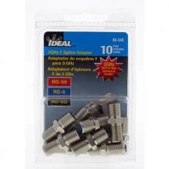 3 GHz F Splice Adapter (10 per Pack) by IDEAL 12 3 GHz F Splice Adapter (10 per Pack) by IDEAL -Cooper Bussmann sale ideal cable adapters extenders 85 340 c3 1000
