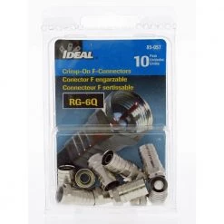 RG-6 Quad Crimp F-Connectors (10 per Pack) by IDEAL 13 RG-6 Quad Crimp F-Connectors (10 per Pack) by IDEAL -Cooper Bussmann sale ideal cable connectors 85 057 c3 1000