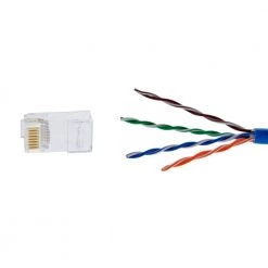 RJ-45 Cat 5e Data Plugs with Strain Relief Boots (15 per Pack) by IDEAL -Cooper Bussmann sale ideal cable connectors 85 379 fa 1000