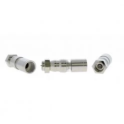 RG11 F Compression Connector, Nickle Plated (10 per Pack) by IDEAL