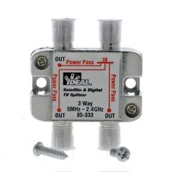 5 MHz - 2.4 GHz 3-Way Digital Splitter (Standard Package, 3 Splitters) by IDEAL