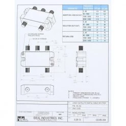 5 MHz - 2.4 GHz 4-Way Digital Splitter (Standard Package, 2 Splitters) by IDEAL -Cooper Bussmann sale ideal cable splitters signal amplifiers 85 334 44 1000