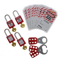 Four-Station Safety Lockout Station Kit by IDEAL 14 Four-Station Safety Lockout Station Kit by IDEAL -Cooper Bussmann sale ideal circuit breaker lockouts 44 778 4f 1000