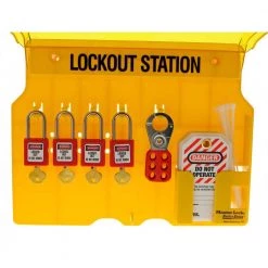 Four-Station Safety Lockout Station Kit by IDEAL