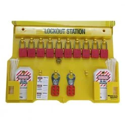 10-Lock Station Includes Locks Tags and Hasps by IDEAL