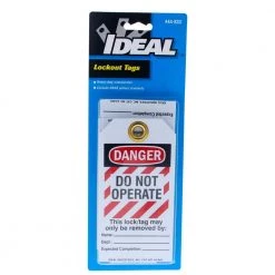 Lockout Tag Heavy Duty "Do Not Operate" Striped 5/Card by IDEAL 6 Lockout Tag Heavy Duty "Do Not Operate" Striped 5/Card by IDEAL -Cooper Bussmann sale ideal circuit breaker lockouts 44 833 4f 1000