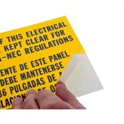 Safety Sign, Bilingual, OSHA Regulation, Adhesive (5-Pack) by IDEAL 7 Safety Sign, Bilingual, OSHA Regulation, Adhesive (5-Pack) by IDEAL -Cooper Bussmann sale ideal circuit breaker lockouts 44 878 31 1000
