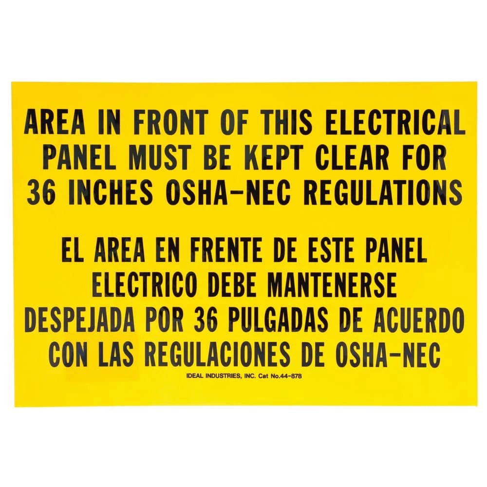 Safety Sign, Bilingual, OSHA Regulation, Adhesive (5-Pack) by IDEAL 1 Safety Sign, Bilingual, OSHA Regulation, Adhesive (5-Pack) by IDEAL