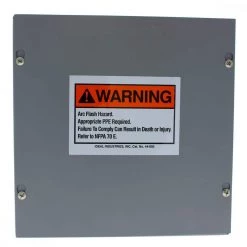 3-1/2 in. x 5 in. NEC Arc Flash Adhesive (Pack of 5) by IDEAL -Cooper Bussmann sale ideal circuit breaker lockouts 44 892 31 1000