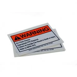 3-1/2 in. x 5 in. NEC Arc Flash Adhesive (Pack of 5) by IDEAL -Cooper Bussmann sale ideal circuit breaker lockouts 44 892 4f 1000