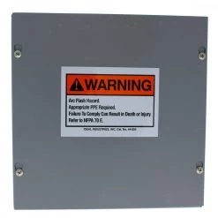 3-1/2 in. x 5 in. NEC Arc Flash Adhesive (Pack of 100) by IDEAL -Cooper Bussmann sale ideal circuit breaker lockouts 44 892bk 31 1000