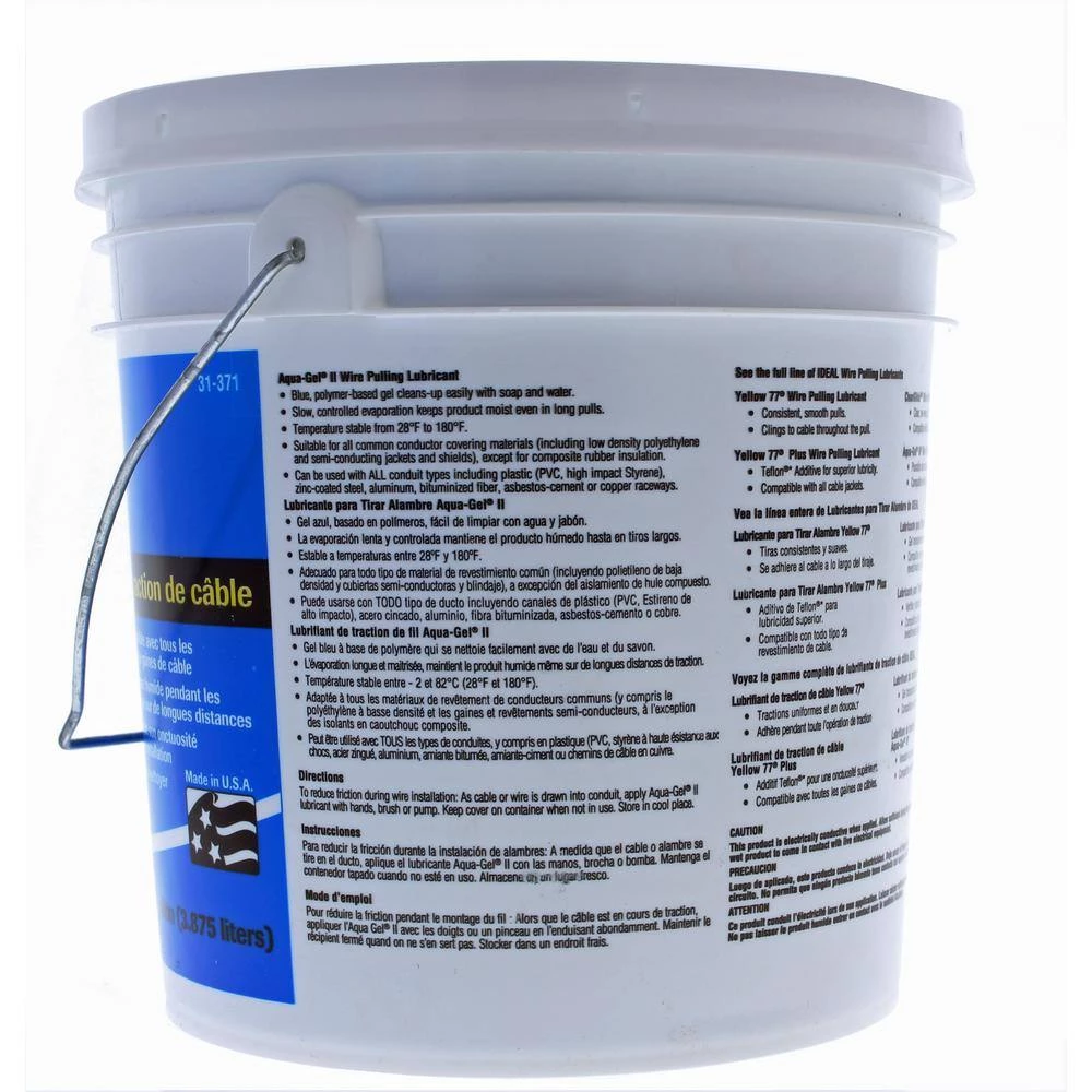 1 Gal. Aqua-Gel II Pulling Lubricant by IDEAL 3 1 Gal. Aqua-Gel II Pulling Lubricant by IDEAL - Image 3