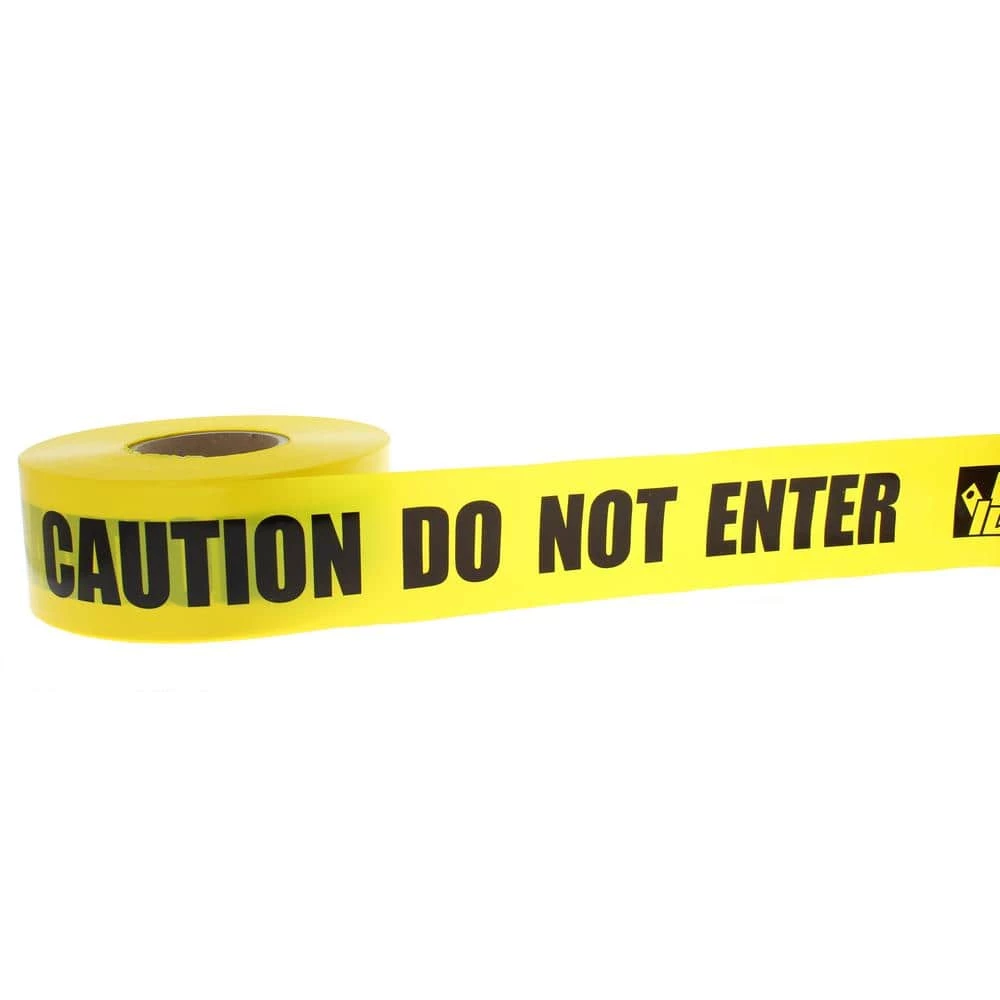 3 in. x 1,000 ft. Barricade Tape Caution Do Not Enter, Yellow by IDEAL 5 3 in. x 1,000 ft. Barricade Tape Caution Do Not Enter, Yellow by IDEAL - Image 5