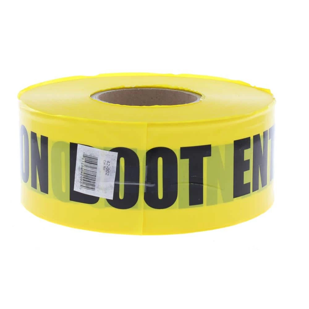 3 in. x 1,000 ft. Barricade Tape Caution Do Not Enter, Yellow by IDEAL 1 3 in. x 1,000 ft. Barricade Tape Caution Do Not Enter, Yellow by IDEAL