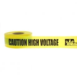 3 in. x 1,000 ft. Barricade Tape Caution High Voltage, Yellow by IDEAL -Cooper Bussmann sale ideal electrical tapes 42 003 44 1000