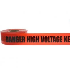 3 in. x 1,000 ft. Barricade Tape Danger High Voltage Keep Out, Red by IDEAL -Cooper Bussmann sale ideal electrical tapes 42 052 31 1000