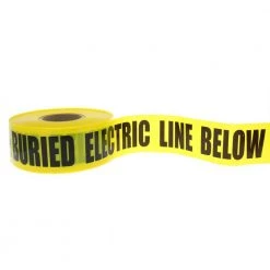3 in. x 1,000 ft. Buried Electrical Line Caution Tape, Yellow (1 Roll) by IDEAL -Cooper Bussmann sale ideal electrical tapes 42 102 44 1000