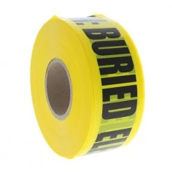 3 in. x 1,000 ft. Buried Electrical Line Caution Tape, Yellow (1 Roll) by IDEAL -Cooper Bussmann sale ideal electrical tapes 42 102 4f 1000