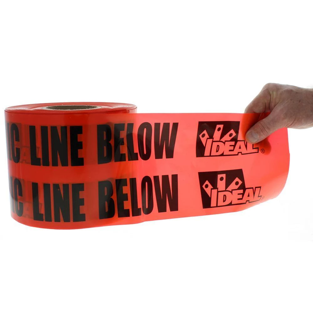 6 in. x 1000 ft.Non-Detect Underground Caution Buried Electric Line, Red (1 Roll) by IDEAL 4 6 in. x 1000 ft.Non-Detect Underground Caution Buried Electric Line, Red (1 Roll) by IDEAL - Image 4