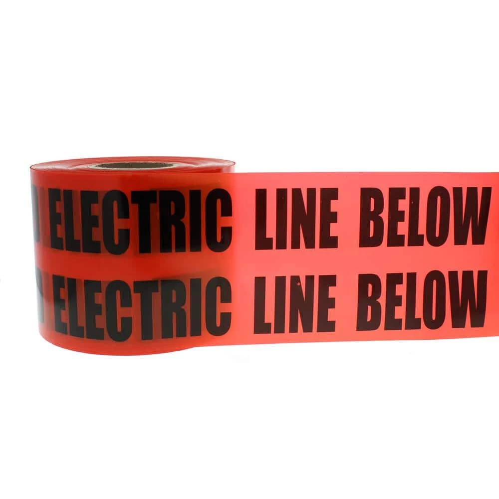 6 in. x 1000 ft.Non-Detect Underground Caution Buried Electric Line, Red (1 Roll) by IDEAL 5 6 in. x 1000 ft.Non-Detect Underground Caution Buried Electric Line, Red (1 Roll) by IDEAL - Image 5