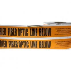 6 in. x 1,000 ft. Detectable Underground Caution Buried Fiber Optic Line, Orange by IDEAL -Cooper Bussmann sale ideal electrical tapes 42 252 1f 1000