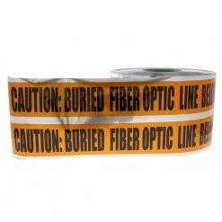 6 in. x 1,000 ft. Detectable Underground Caution Buried Fiber Optic Line, Orange by IDEAL -Cooper Bussmann sale ideal electrical tapes 42 252 4f 1000