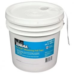1/4 in. x 4500 ft. Bucket Pro-Pull Measuring Pull Tape Tensile Strength 400 lbs. by IDEAL