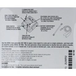 Tone Generator with F-Connector and RJ-11 Port by IDEAL -Cooper Bussmann sale ideal network cable testers 62 160 fa 1000