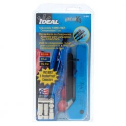 Linear X3 Adjustable Compression Tool F/BNC/RCA by IDEAL -Cooper Bussmann sale ideal networking tools 33 632 44 1000