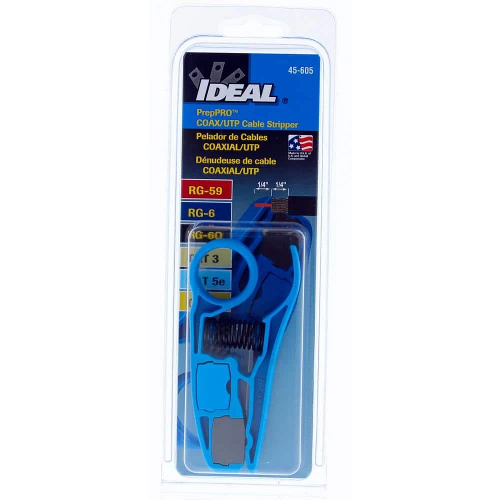 PrepPro Stripper Coax/UTP Cable Stripper, Blue/Gray by IDEAL 9 PrepPro Stripper Coax/UTP Cable Stripper, Blue/Gray by IDEAL - Image 9