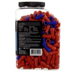 Assorted Orange and Blue Standard Wire Connectors by IDEAL 13 Assorted Orange and Blue Standard Wire Connectors by IDEAL -Cooper Bussmann sale ideal wire connectors wire terminals 30 0203j 40 1000