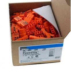 PowerPlug 3-Pole Luminaire Disconnect Model 183 (100-Box) by IDEAL -Cooper Bussmann sale ideal wire connectors wire terminals 30 083 76 1000