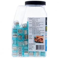 In-Sure Push-In Wire Connector, 6-Port Stacked (100 per Jar) by IDEAL -Cooper Bussmann sale ideal wire connectors wire terminals 30 088j 44 1000