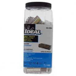 In-Sure 8-Port Push-In Wire Connector (100/Jar) by IDEAL -Cooper Bussmann sale ideal wire connectors wire terminals 30 090j 66 1000