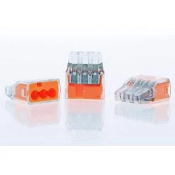 In-Sure Push-In Wire Connector, 3-Port - Orange (100 Per Bag, Standard Package is 3 Bags) by IDEAL -Cooper Bussmann sale ideal wire connectors wire terminals 30 1033p 4f 1000 1