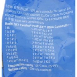 Twister ProFlex Bag (20-Count) by IDEAL -Cooper Bussmann sale ideal wire connectors wire terminals 30 1047s 66 1000
