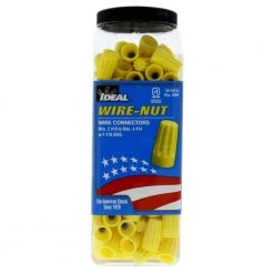 74B Yellow WIRE-NUT Wire Connectors (250-Pack) by IDEAL -Cooper Bussmann sale ideal wire connectors wire terminals 30 1074j c3 1000