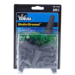 Model 60, Underground Wire Connector in Gray-Gray (25 per Box) by IDEAL -Cooper Bussmann sale ideal wire connectors wire terminals 30 1160 44 1000