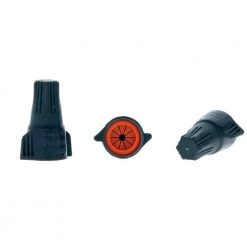 Model 61, WeatherProof Wire Connector in Gray-Orange (25 per Card)) by IDEAL