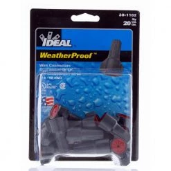 Model 62, WeatherProof Wire Connector in Gray-Red (20 per Card) by IDEAL 9 Model 62, WeatherProof Wire Connector in Gray-Red (20 per Card) by IDEAL -Cooper Bussmann sale ideal wire connectors wire terminals 30 1162 c3 1000