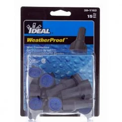 Model 63, WeatherProof Wire Connector in Gray-Blue (15 per Card) by IDEAL -Cooper Bussmann sale ideal wire connectors wire terminals 30 1163 c3 1000