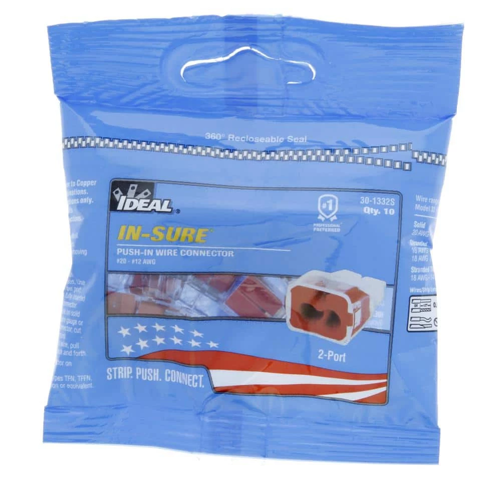 32 Red In-Sure 2-Port Connector (10-Pack) by IDEAL 4 32 Red In-Sure 2-Port Connector (10-Pack) by IDEAL - Image 4