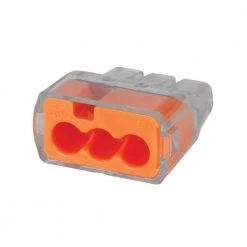 In-Sure Push-In Wire Connector 3-Port Orange (10 per Bag, Standard Package is 6 Bags) by IDEAL