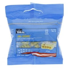 34 Yellow In-Sure 4-Port Connector (10-Pack) by IDEAL -Cooper Bussmann sale ideal wire connectors wire terminals 30 1334s 1f 1000